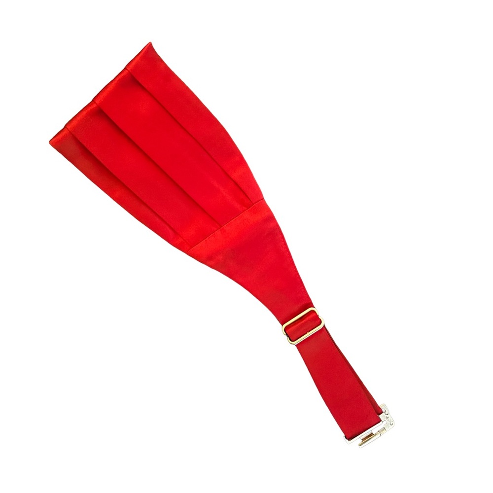 LORD WEST vintage red silk cummerbund